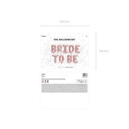 Μπαλόνι σειρά bride to be 9 γράμματα 340x35cm